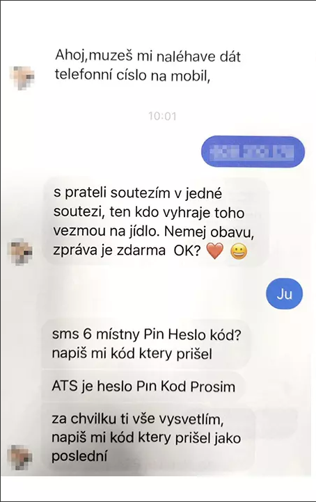 zdroj: https://www.novinky.cz/krimi/clanek/posli-cislo-preposli-kody-vyhoveli-pratelum-na-messengeru-prisli-o-penize-40384744#dop_ab_variant=0&dop_source_zone_name=novinky.sznhp.box&dop_req_id=KK2VnQ84dGa-202201211403&dop_id=40384744&source=hp&seq_no=1&utm_campaign=&utm_medium=z-boxiku&utm_source=www.seznam.cz